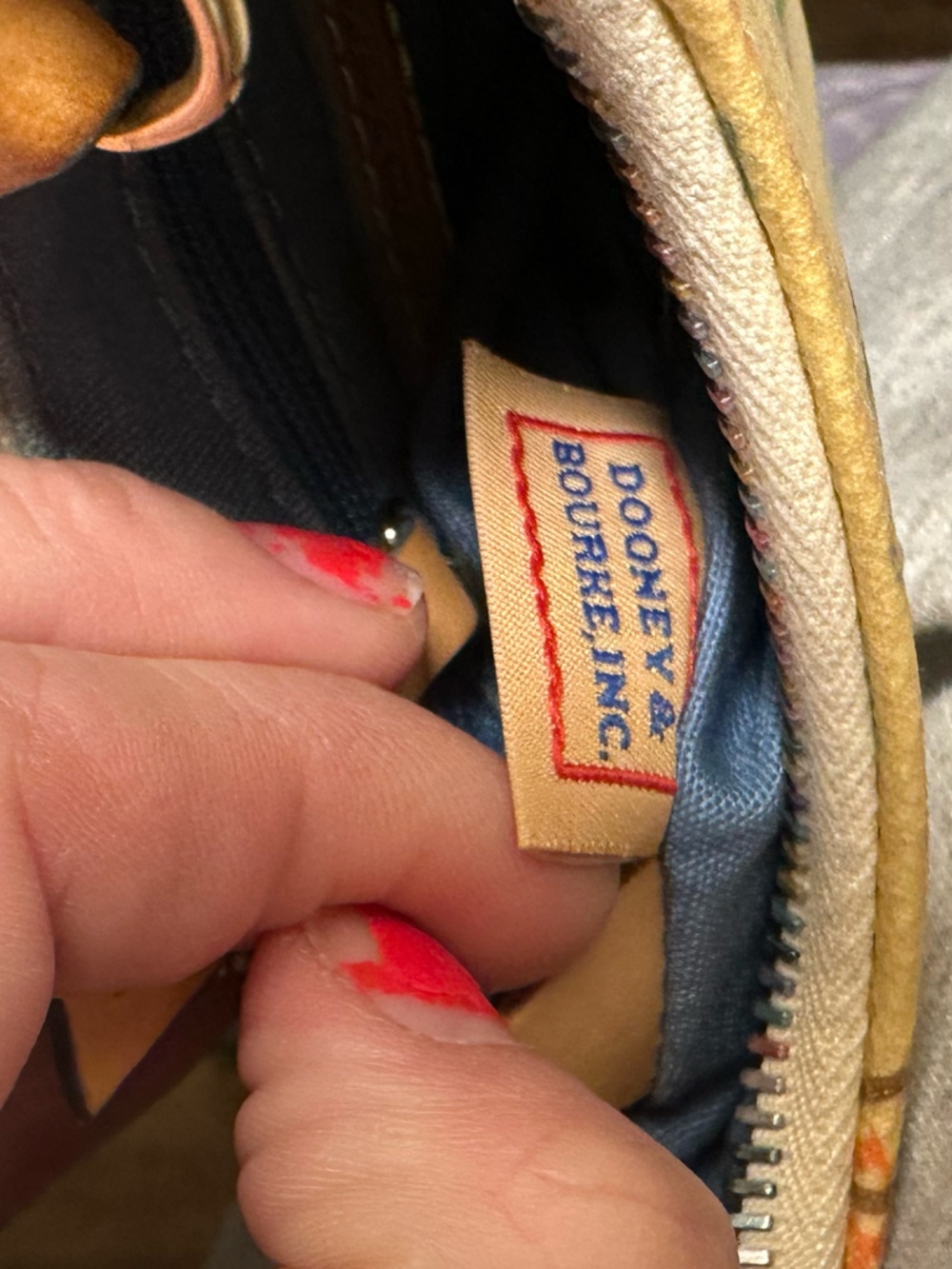 Dooney & Bourke Rainbow Monogram Bitsy Bag - Picture 9 of 14